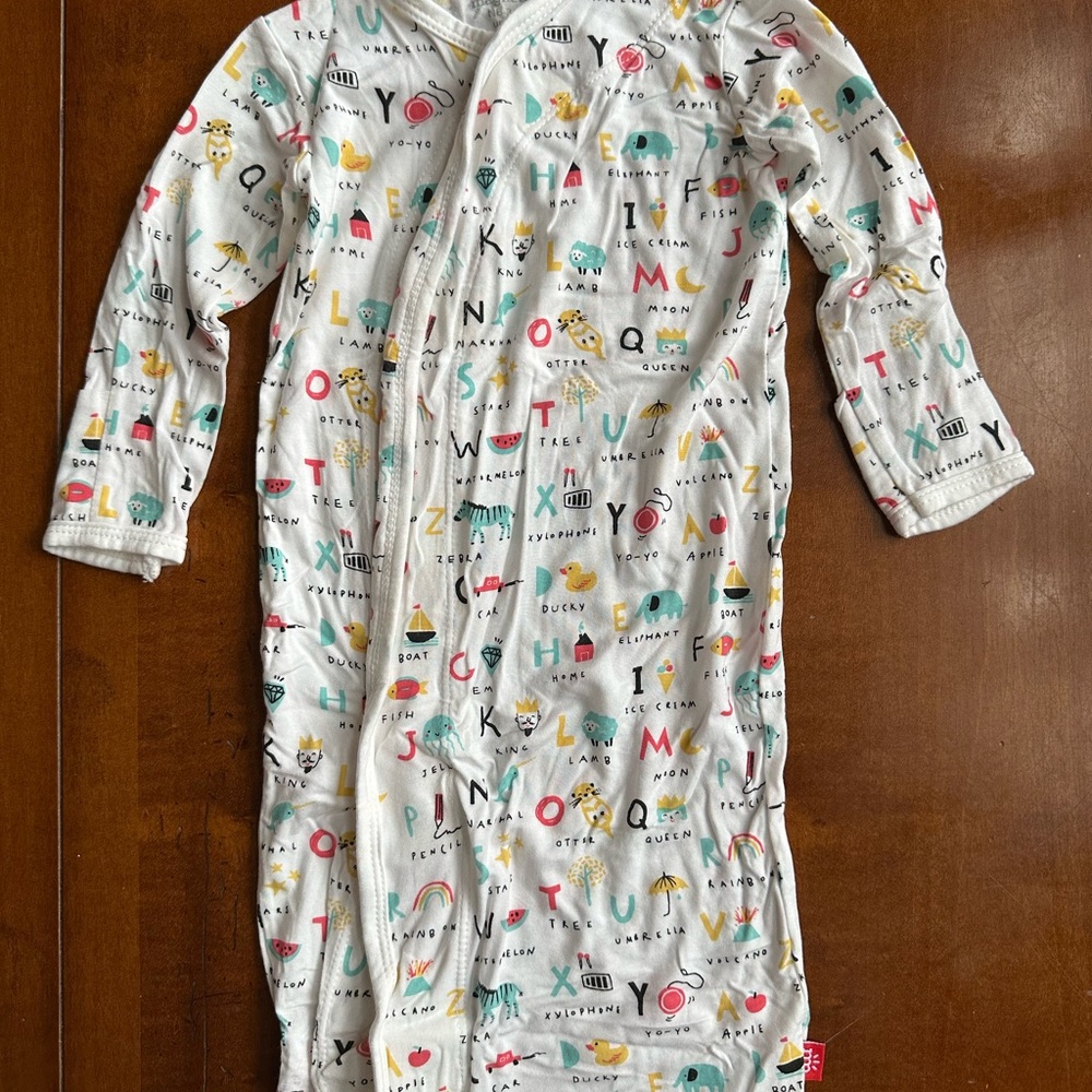 Magnetic Me Kids White Alphabet & Animal Sleep Sack Pajamas